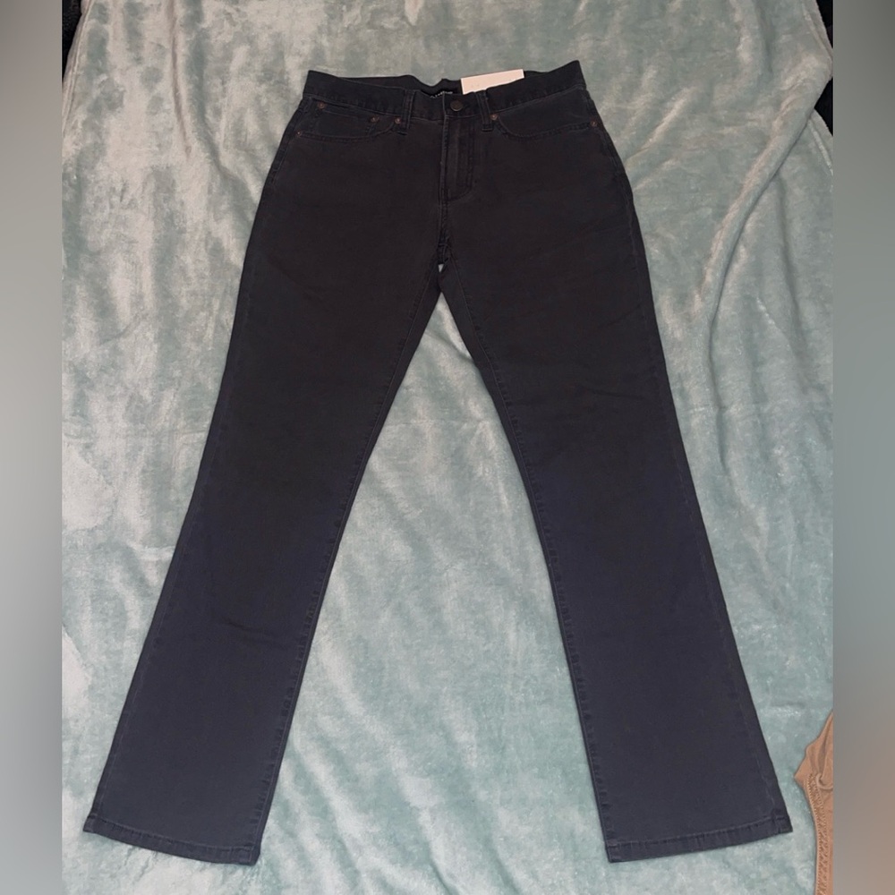 Lucky Brand Men’s 30/32 Dark Navy Canvas Pants Straight Leg, NWT